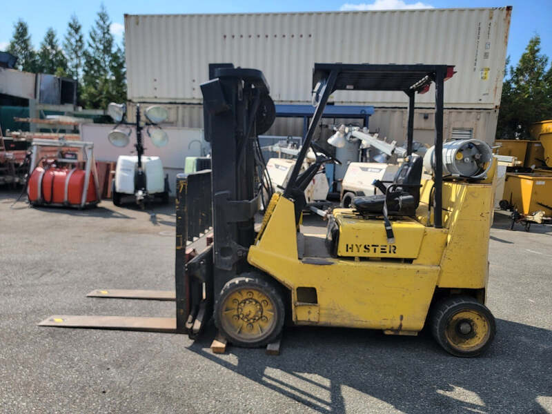 8000 lb. Hyster #S80XLBCS, propane forklift, side shift, 3 stage mast, 2414 hours, 1995 - Image 1