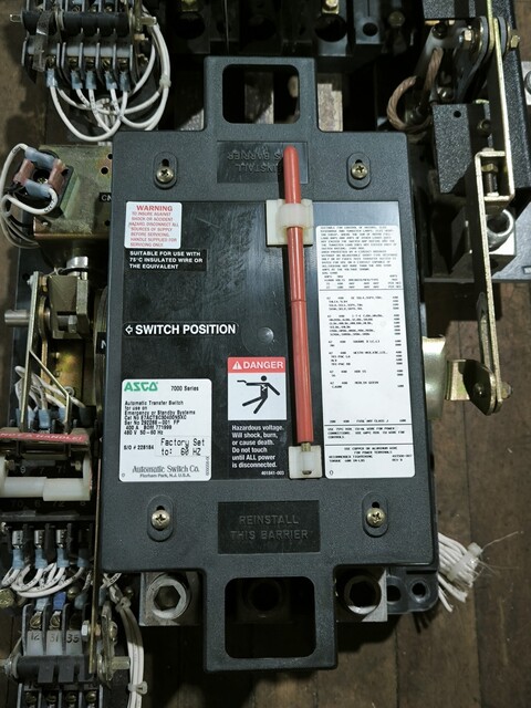 400 Amp. ASCO E7ACTSC30400N5-XC, Automatic Transfer Switch, 480 Volts, AS IS - Image 2