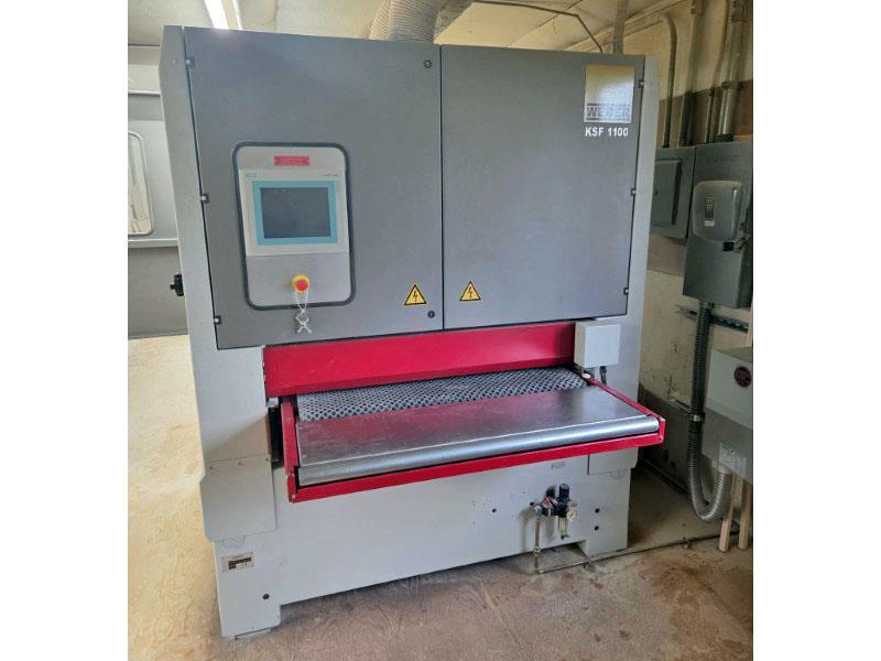 43" Weber #KSF-2-1100, 2-head wide belt sander, 2006 - Image 1