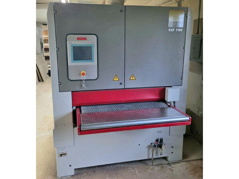 43" Weber #KSF-2-1100, 2-head wide belt sander, 2006 - Image 2