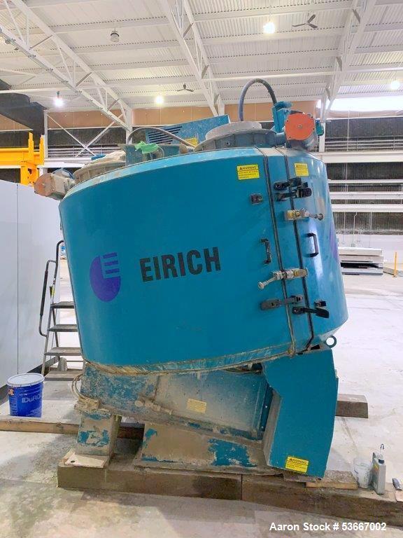 600 liter Eirich #R16, High Intensity Mixer, 75HP, 480 V., Bottom Discharge, upgraded top cleaning, 2021 - Image 2