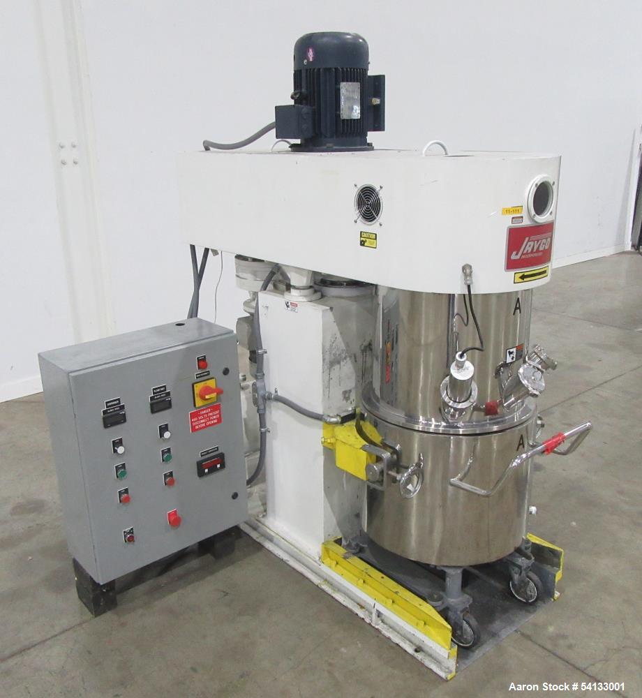 13 gallon Jaygo #TDPMD-50, Double Planetary Mixer, 50L, High-Viscosity Processing, 7/4 HP, VFD, 2009 - Image 1