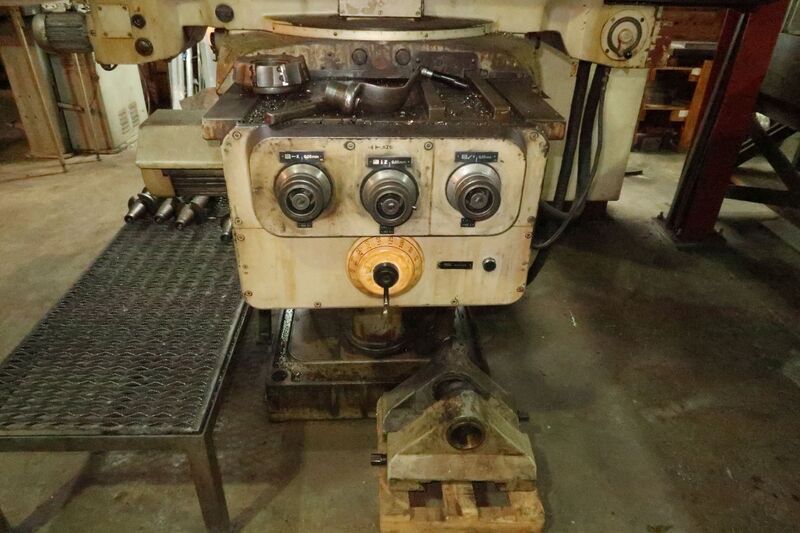 Heckert, WMW #F4000VI/2, universal knee type horizontal mill w/2 arbor supports, 16" x63" table - Image 4