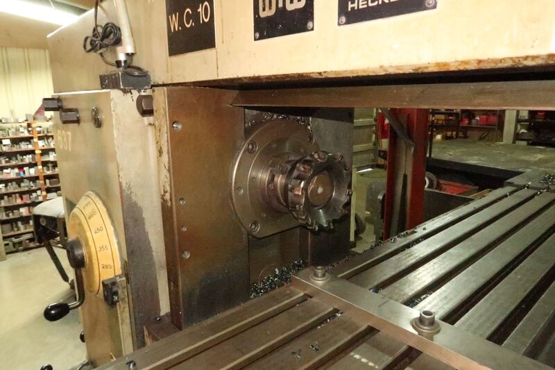 Heckert, WMW #F4000VI/2, universal knee type horizontal mill w/2 arbor supports, 16" x63" table - Image 7
