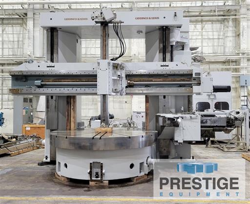 Giddings & Lewis #VTC-2500, CNC vertical boring mill with ram & side head, G &L 8000 Control, 30 ATC, 100 HP - Image 1