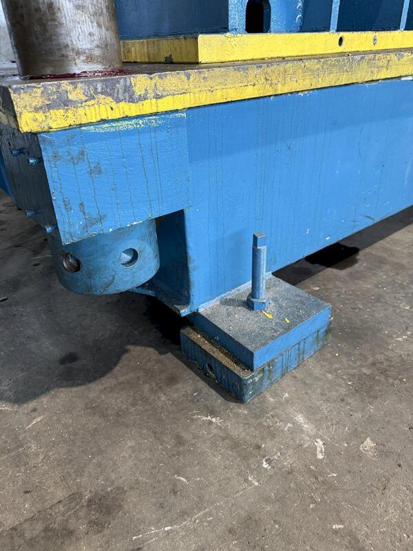 100 Ton, Dake #18-255, hydraulic 4-post spotting press, 36" stroke - Image 10