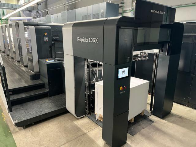 KBA #Rapida-106x-RDC-8-SW5+L, Sheetfed offset printer, (8) Color, Coater, 157M impressions, 18000 SPH, 2020 - Image 8