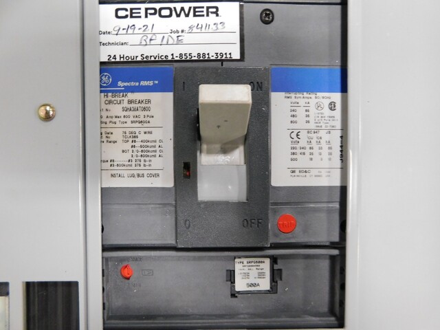 600 Amp. General Electric, Spectra Series, panelboard, 4-wire, 120/208Y Volts, 3 phase - Image 5