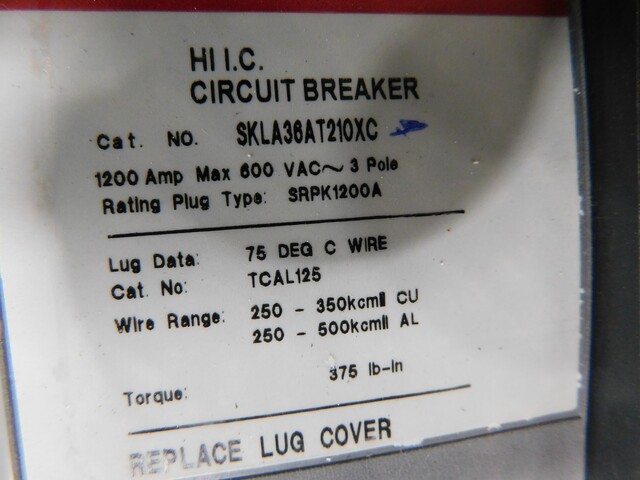 1200 Amp. General Electric, APB4475D, Spectra Series, panelboard, 4-wire, 277/480Y Volts, 3 phase - Image 5