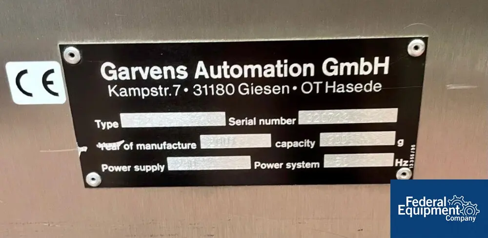 Garvens #S2, Checkweigher, air reject, 2001 - Image 2