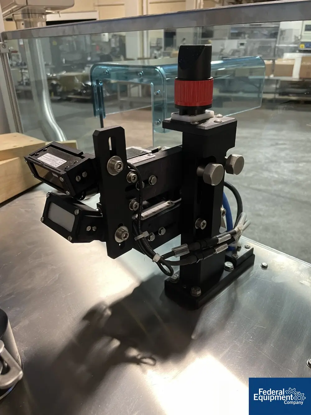 Brevetti #A1, Vial Inspection Unit, 360 PPH, 8-95mm diameter x 240mm max H vials, w/ robot arm, 2016 - Image 8