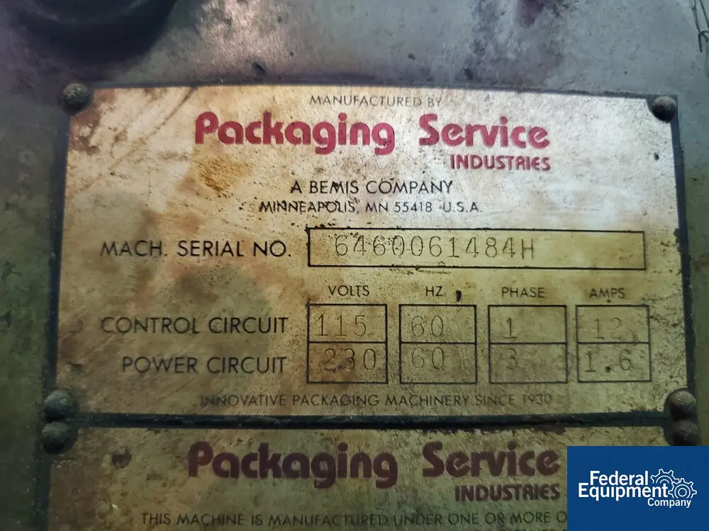 PSI #Aero-Seal, Inline Bag Sealer, 230 V., pass-thru - Image 2