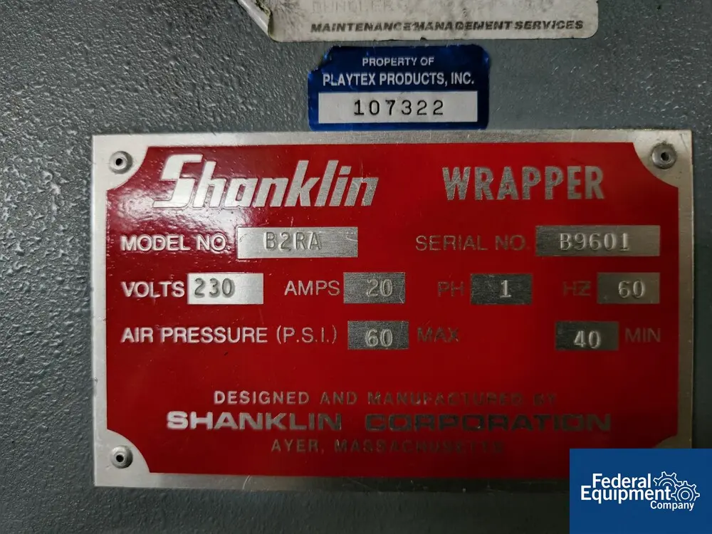 Shanklin #B2RA, Wrapper, 230 V., 60 psi, 1ph - Image 2