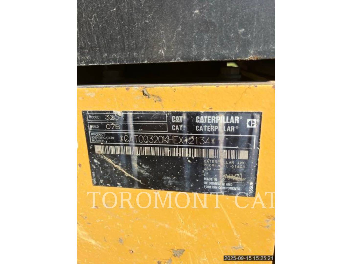 Caterpillar 320-07, Crawler Excavator, 5597 hours, S/N: HEX12134, 2019 - Image 5