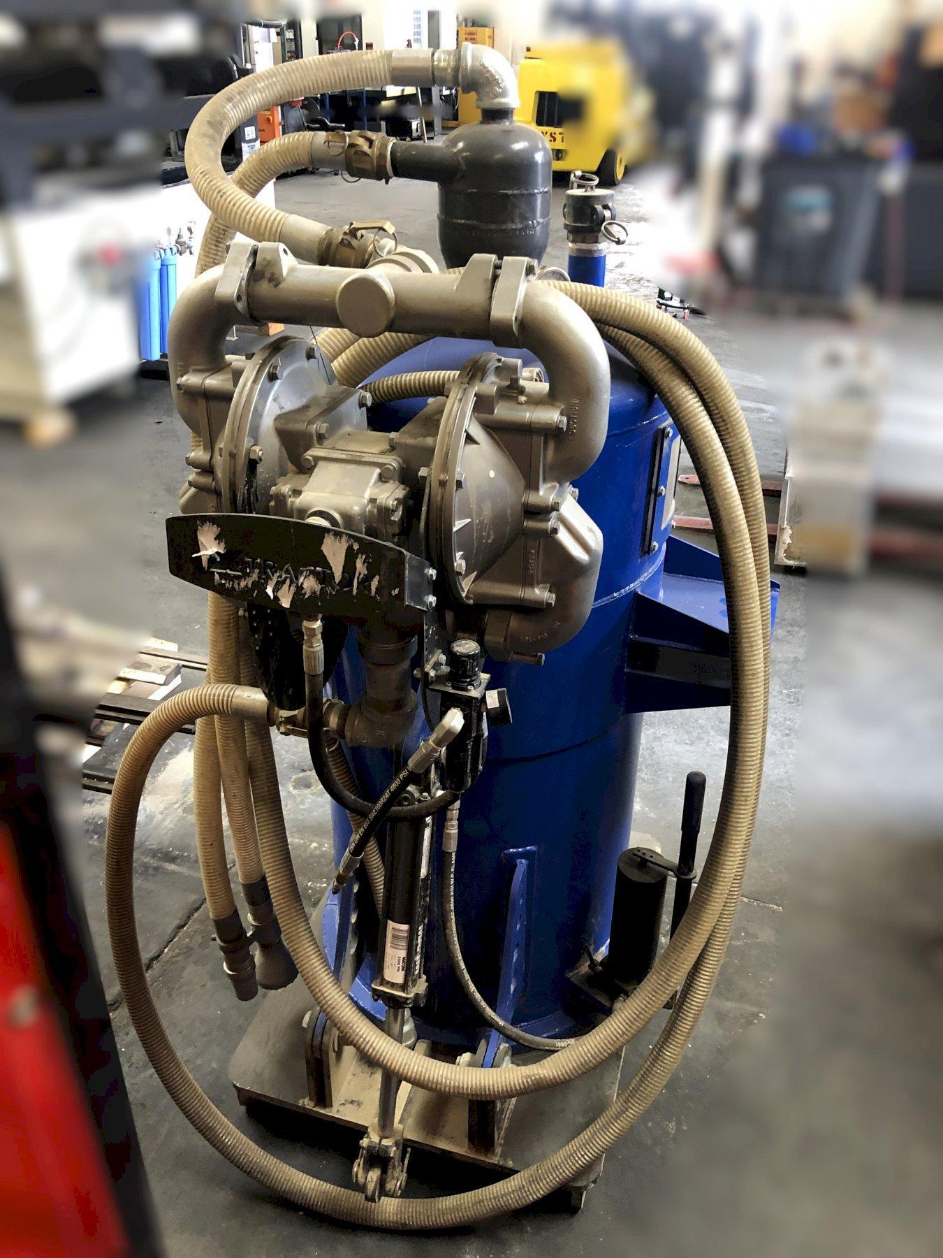 Xtractor #XR2500SHD, garnet removal system, 3000 lb. capacity, sandpiper pump, hydraulic dump, mounting frame - Image 10
