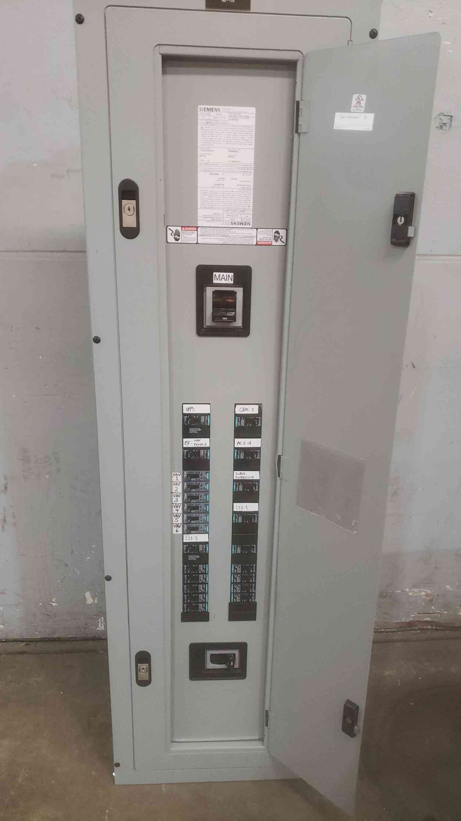 400 Amp. Siemens, P1 1E42JX300ATST, Panelboard, 480Y/277 Volts, 3ph, 4Wire, 25 breakers - Image 6