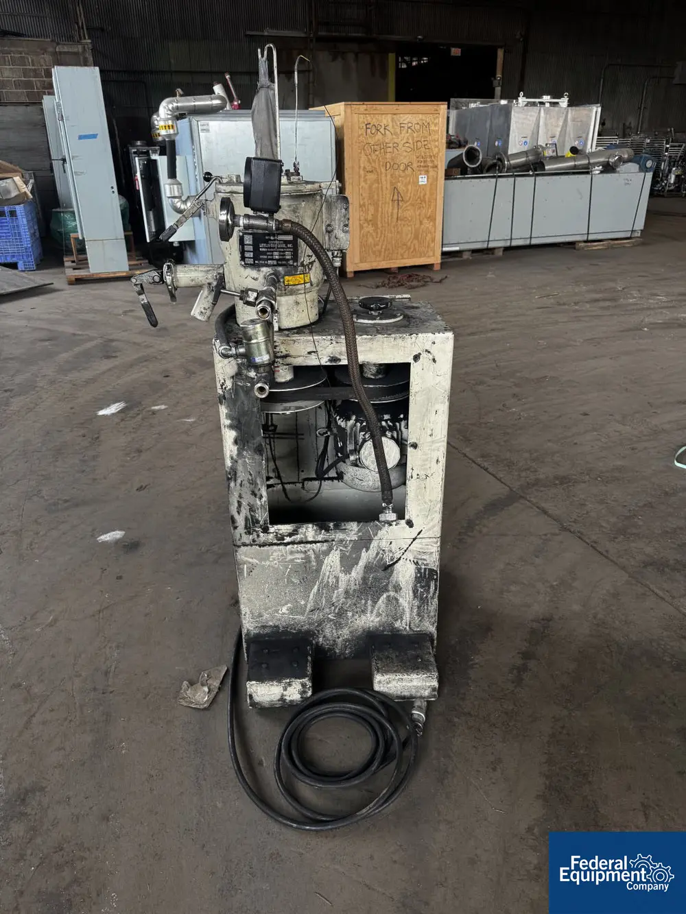 10 liter Littleford #W-10, High Intensity Mixer, Stainless Steel, 125 psi jacket, on stand - Image 4