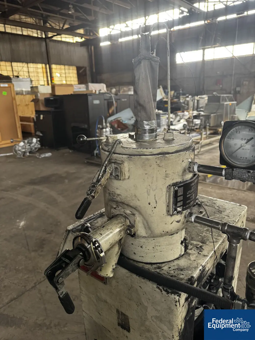 10 liter Littleford #W-10, High Intensity Mixer, Stainless Steel, 125 psi jacket, on stand - Image 7