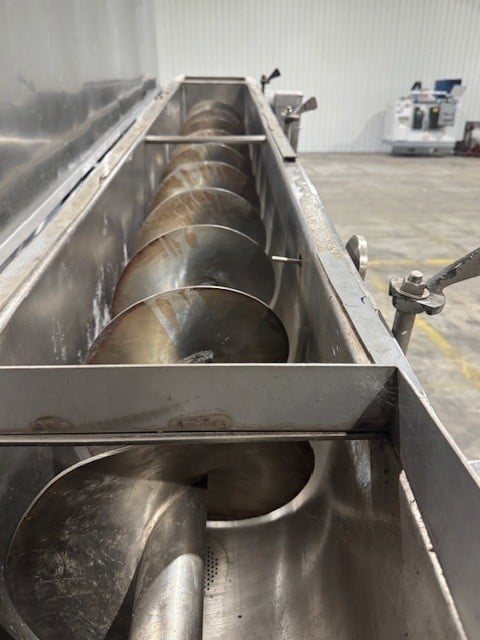 Reitz #TL-12-K2210, Thermascrew Blanching System, 12" diameter 10' long, Heated Screw Conveyor w/ Filter & - Image 2