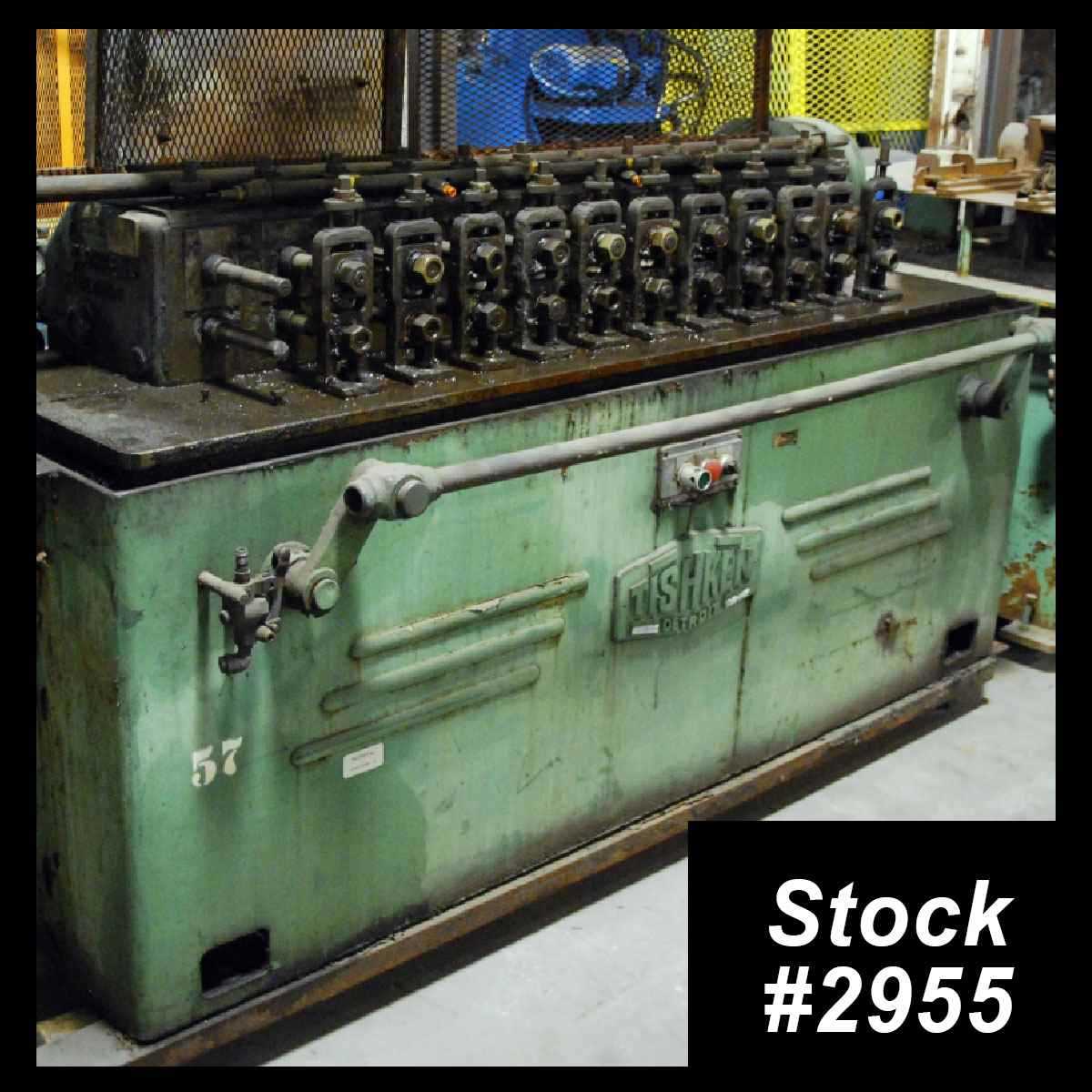 12 Stand, Tishken #12-RLW-1, 1" spindle diameter, 3.5" roll space, 5" horiz.cntrs, #2955 - Image 1