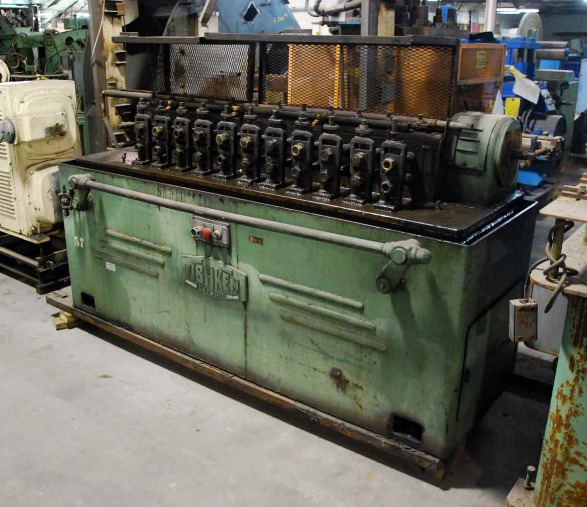 12 Stand, Tishken #12-RLW-1, 1" spindle diameter, 3.5" roll space, 5" horiz.cntrs, #2955 - Image 3