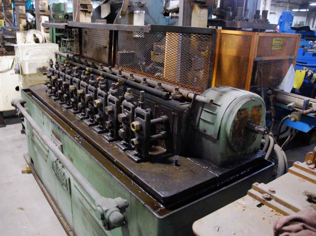 12 Stand, Tishken #12-RLW-1, 1" spindle diameter, 3.5" roll space, 5" horiz.cntrs, #2955 - Image 4