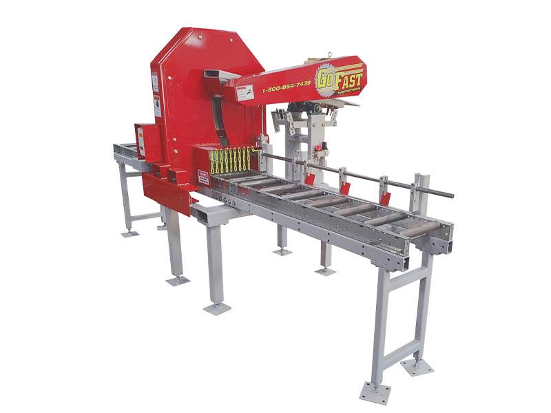 Go Fast #CS224-R, manual chop saw, 24" blade, 6" x 10" capacity, infeed & outfeed - Image 2