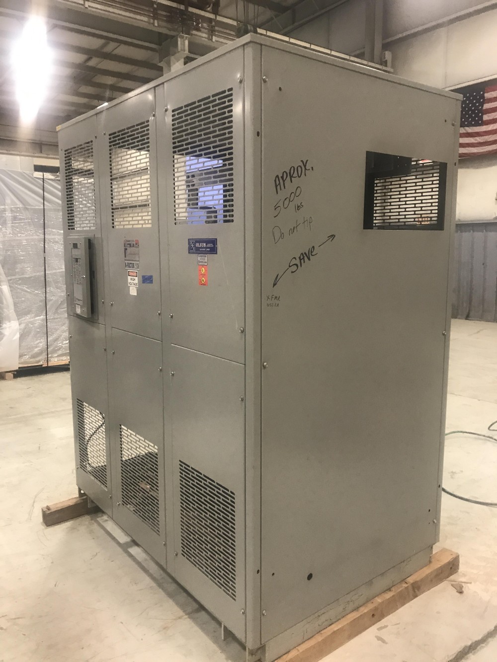 500/666 KVA 13200 Delta Primary, 208Y/120 Secondary, 3 phase, Dry Type Transformer - Image 1
