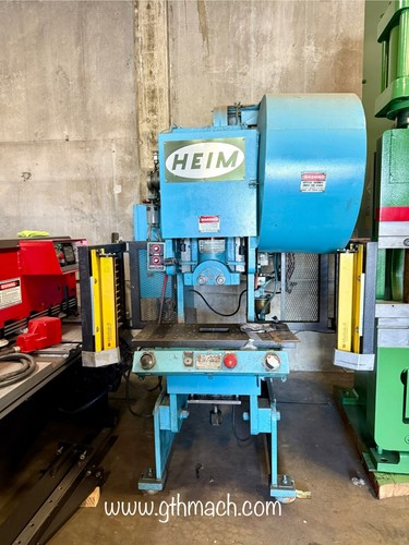 32 Ton, Heim #3.OBI.F, OBI Punch Press, 3" stroke, 10-1/2" Shut Height, 2-1/2" adj, 140 SPM, 9" throat, 16" - Image 1