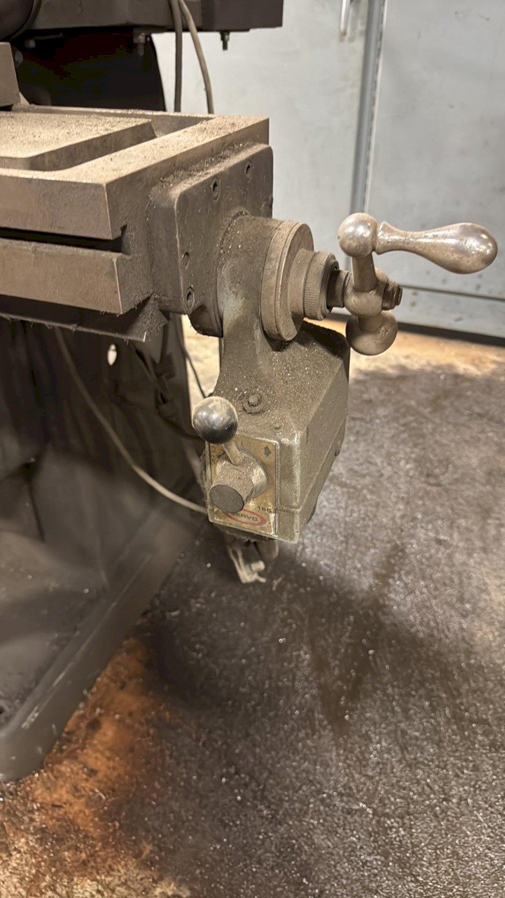 Bridgeport, Vertical Mill, 12" x 30" table, step pully, powered X-Axis, auxiliary head - Image 6