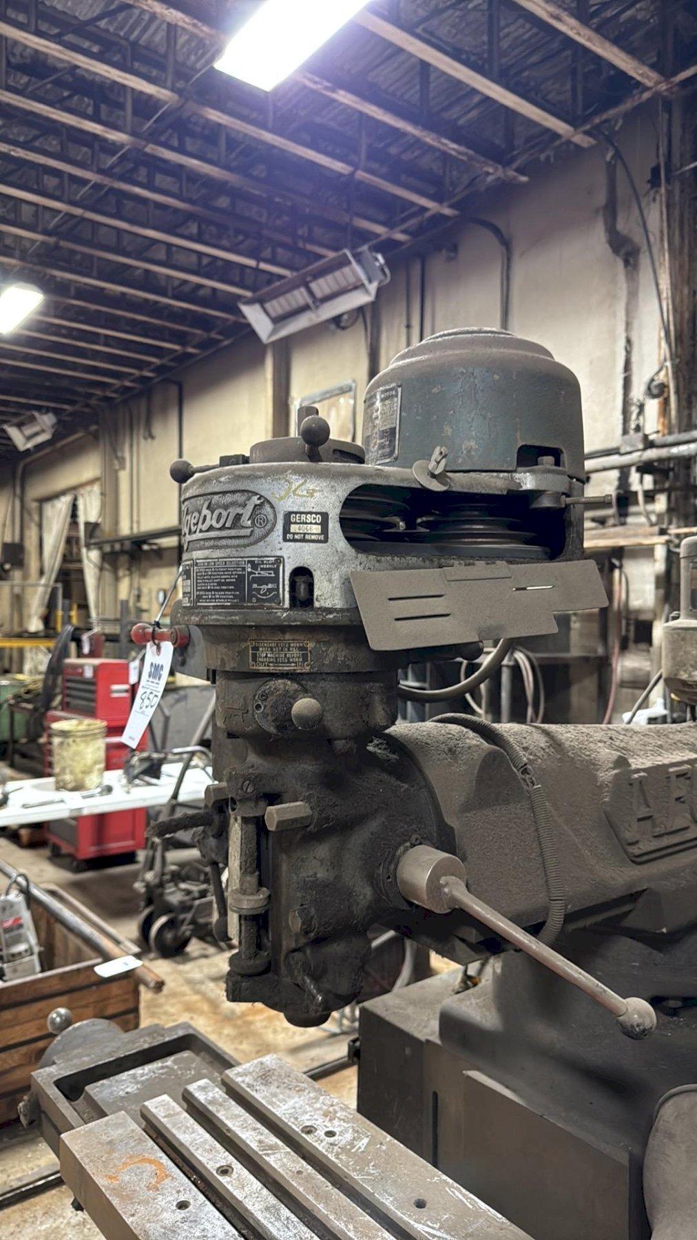 Bridgeport, Vertical Mill, 12" x 30" table, step pully, powered X-Axis, auxiliary head - Image 10