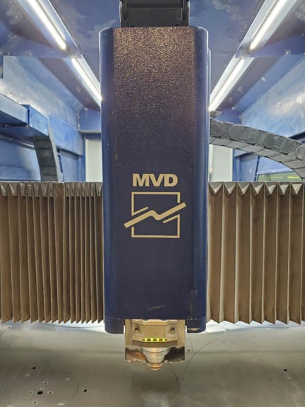 MVD #F6-1530, 6000 watt laser, 5' x 10', Shuttle Table, Dust Collector, Nesting Software, Camera Cutting - Image 6