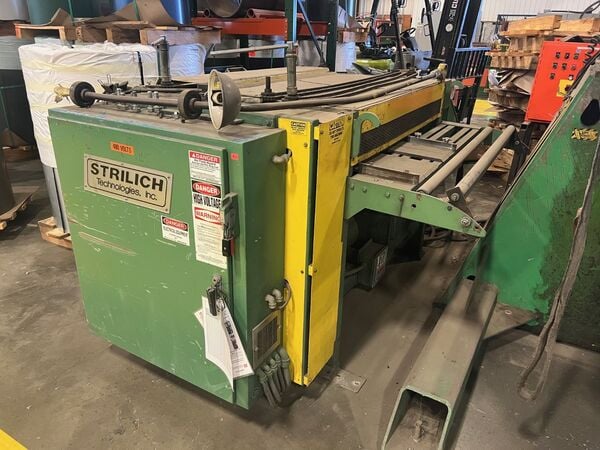 48" x 18" Gauge Bradbury Strilich Panther, Slitting Line, 480 V., 3ph, 120 FPM, upgraded, w/ parts - Image 1