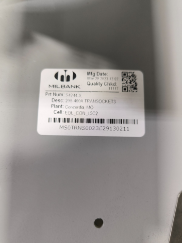 400 Amps, Milbank #S4244-X, Ringless Meter Socket, 600 VAC, 3R, No Bypass, 14-10 AWG - Image 6