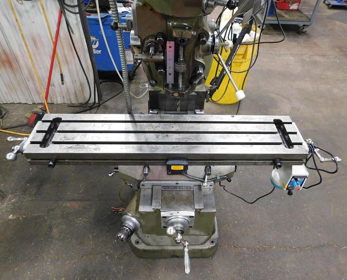 Mighty Comet #3VHG, vertical mill, 9" x42" tbl., 3 HP, 12" X, 28" Y, 16" Z, 60-4200 RPM, R-8, Sony 2-Axis - Image 6