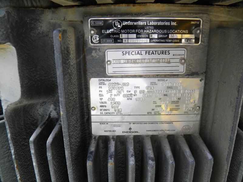 450 HP 1800 RPM U.S. Motors, Frame 5809PH, TEXP, VSS, vertical solid shaft, 2300 Volts - Image 2