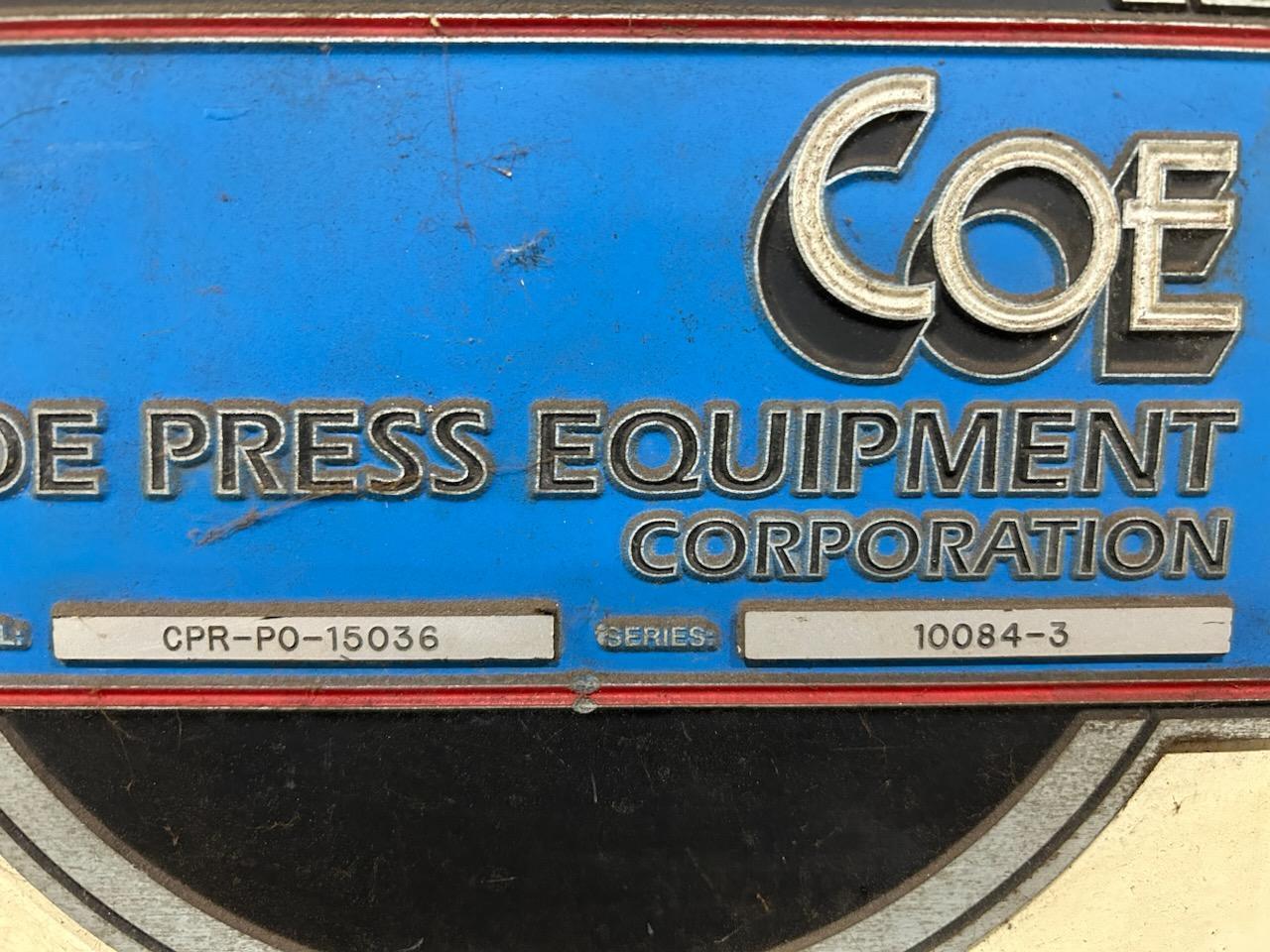 15000 lb. Coe Press Equipment #CPR4-36 / CPPS-350-36-PO / CPR-15036, coil feed line, 36" W x .125" stock, (7) - Image 6