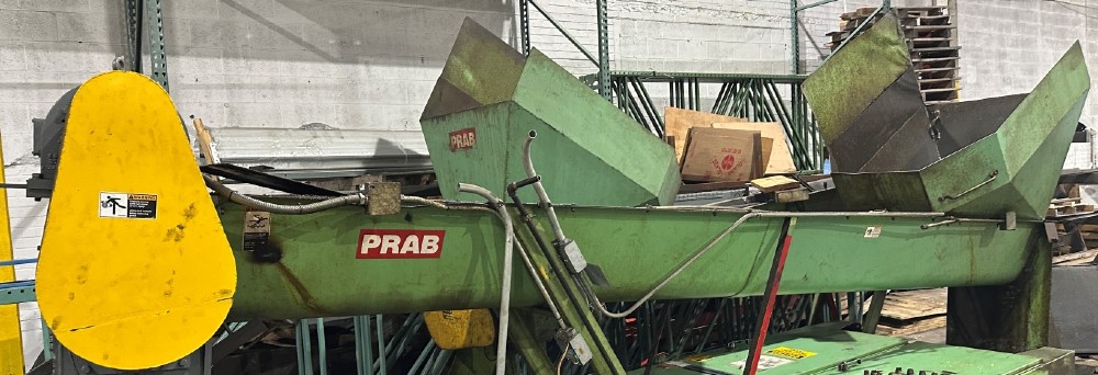 Prab, 16' L x 12" auger conveyor w/ chip shredder - Image 1