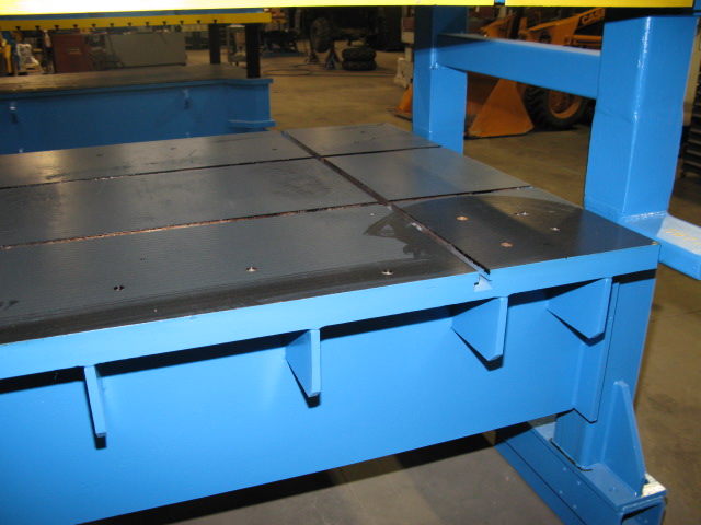 57 Ton, Down-acting, 72" LR x 55" FB, 39" daylight, 24" stroke, frame style, gear & rack guides, #2285 - Image 4