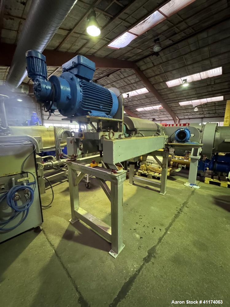 Alfa-Laval #MRNX-414" B-31G, Solid Bowl Decanter Centrifuge, 316 Stainless Steel, Food-Grade, 3700 RPM, 400 - Image 3