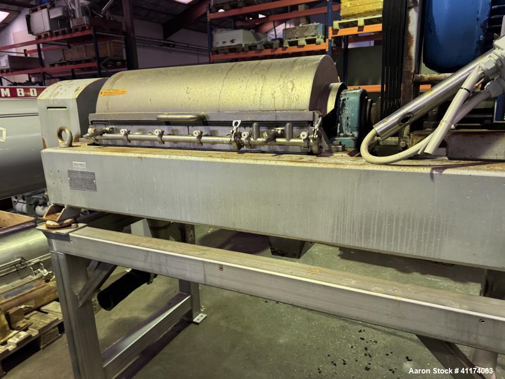 Alfa-Laval #MRNX-414" B-31G, Solid Bowl Decanter Centrifuge, 316 Stainless Steel, Food-Grade, 3700 RPM, 400 - Image 4