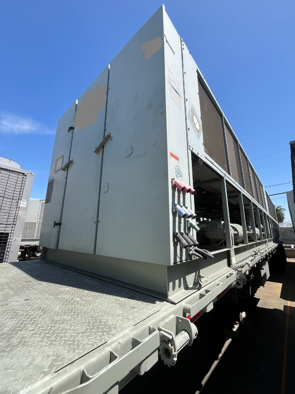 400 Ton, Trane #RTAA, air cooled chiller, 460 V., 60 Hz, 3-ph, great condition - Image 1