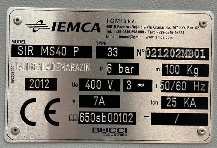 Index #MS40-6, CNC Multi-Spindle Swiss Lathe, 40 mm bar capacity, Siemens 840D controller, 2011 - Image 7