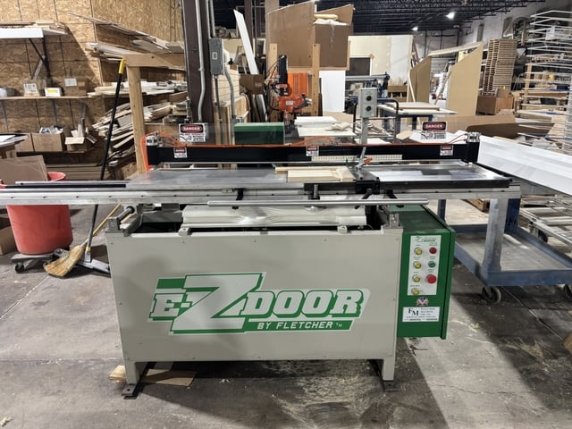 Fletcher Machine #E-ZDoor, Raised Panel Door Machine, 129" width x 48" D max Work capacity, 1" Material - Image 1
