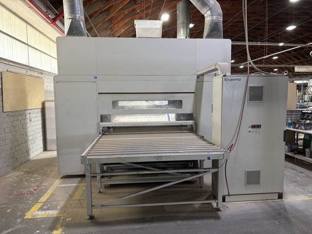 Superfici #Mini-Plus-P, Reciprocating Spray Machine, 16' L x 51" width x 3.5" thick max Workpiece Size, 63" - Image 4