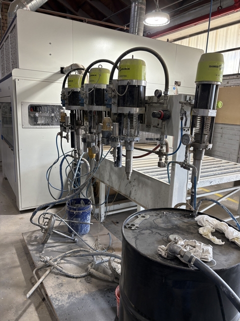Superfici #Mini-Plus-P, Reciprocating Spray Machine, 16' L x 51" width x 3.5" thick max Workpiece Size, 63" - Image 10