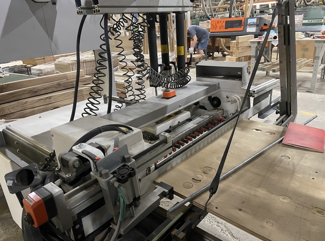 Vitap #Sigma B2, Through-Feed Top & Bottom Boring Machine, 32 mm Centers, 70 mm Drill depth, 112" Table, 700 - Image 8
