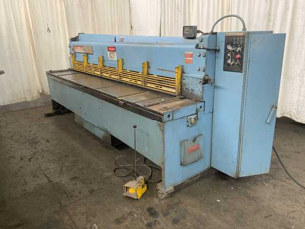 1/4" x 10' Niagara #IF10, Hydraulic Squaring Shear, 10.2' overall Blade length, 36" Back Gauge, 24/60 SPM, 15 - Image 1