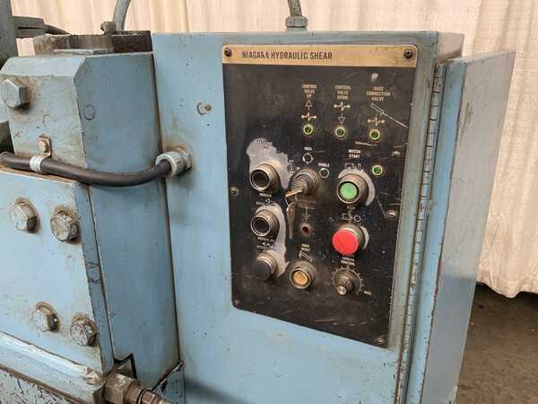 1/4" x 10' Niagara #IF10, Hydraulic Squaring Shear, 10.2' overall Blade length, 36" Back Gauge, 24/60 SPM, 15 - Image 9
