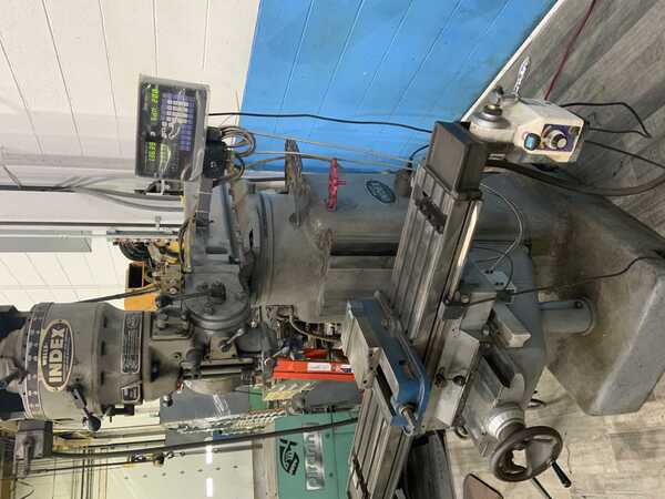 Wells-Index #847, Vertical Mill, 9" x 46" Table, 34" X, 12" Y, 16" Z, 6" Quill Travel, 12" Ram Travel, 32 HP - Image 2
